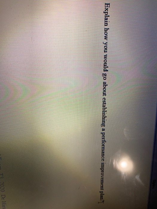 Style Explain how you would go about establishing