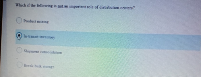 Which if the following is not an important role