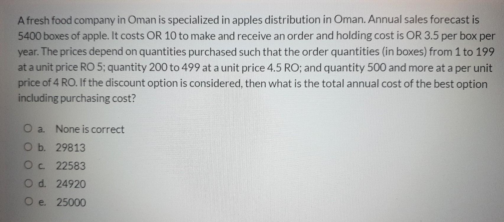 Afresh food company in Oman is specialized in