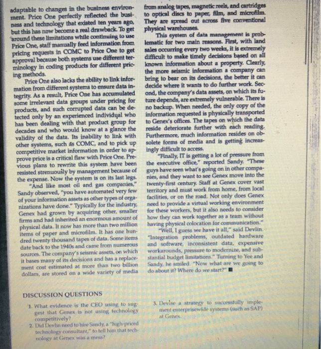 Read The Case and Answer the The Three Discussion