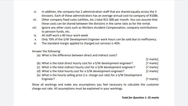 Micro economics Cost allocation please try to