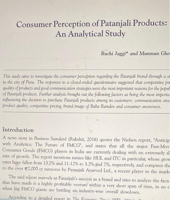 should patanali expand internationally? state in