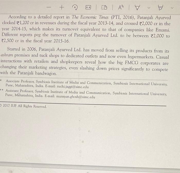 should patanali expand internationally? state in