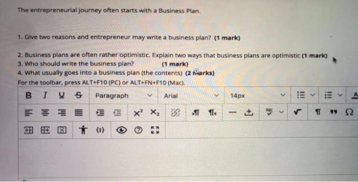 The entrepreneurial journey often starts with a