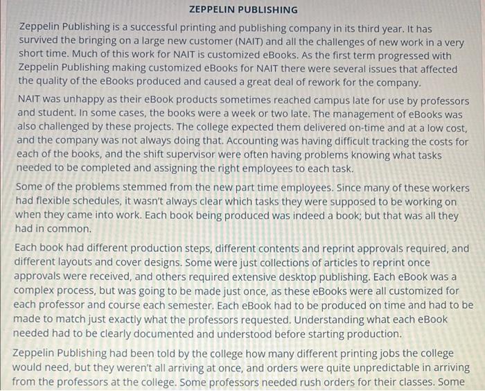 Q1 What Characteristics make these customised