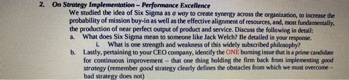 Company - Walmart a. 2. On Strategy