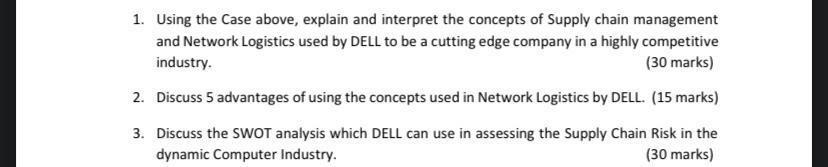 1. Using the Case above, explain and interpret