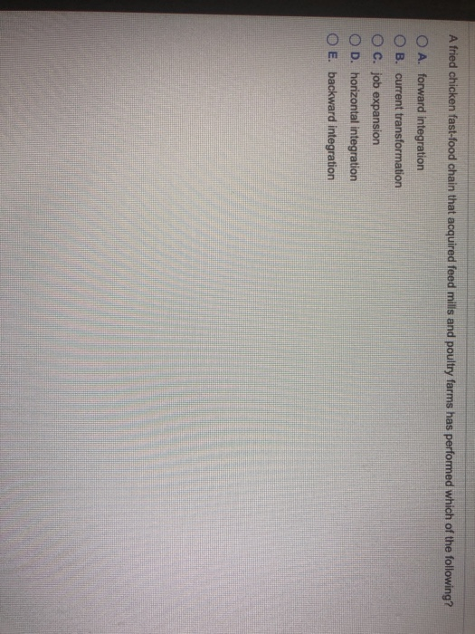 A fried chicken fast-food chain that acquired