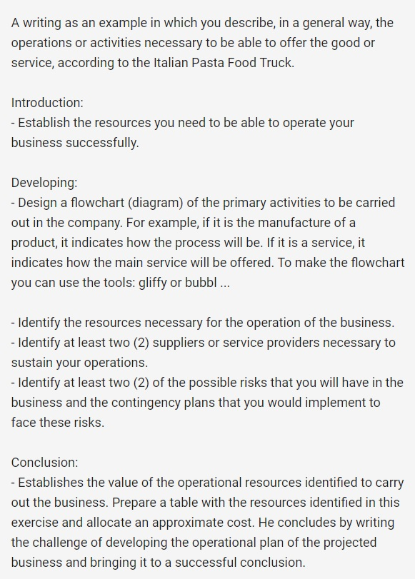 Can you help with an operational example of a