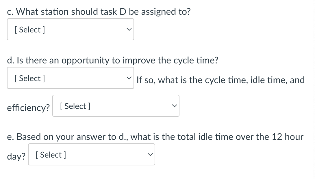 a XYZ Pet Products is setting up an assembly line
