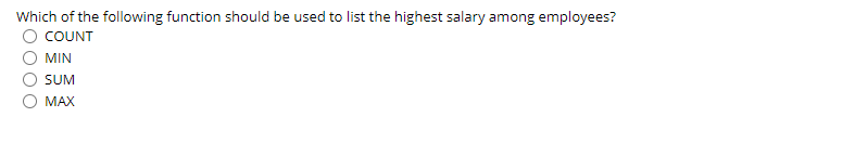 The table Customer has four records listed below,