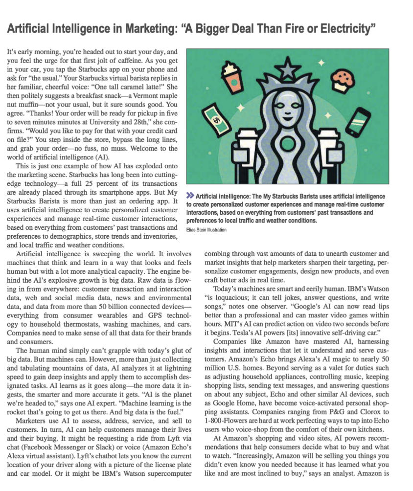 Artificial Intelligence in Marketing: "A Bigger