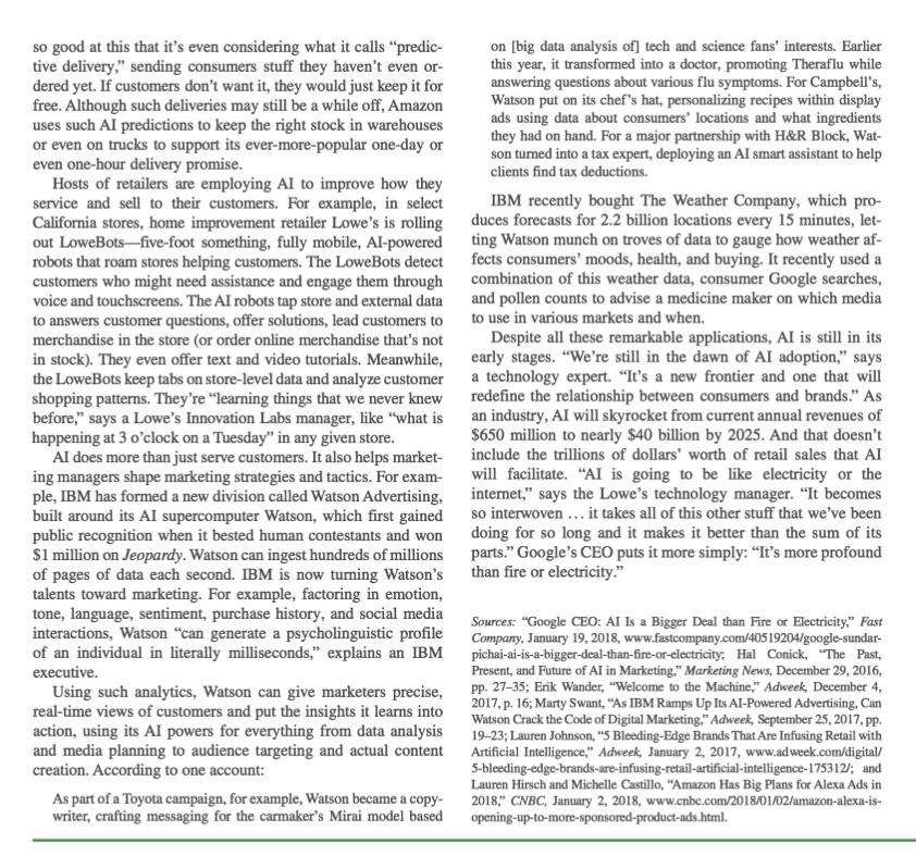 Artificial Intelligence in Marketing: "A Bigger