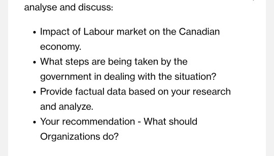 analyse and discuss: Impact of Labour market on