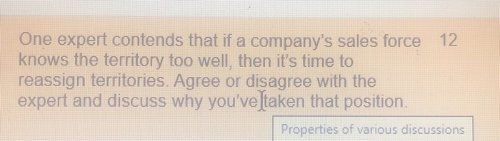 One expert contends that if a company's sales