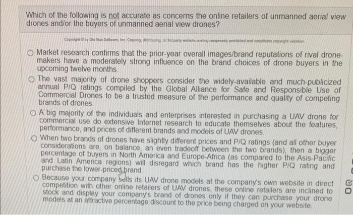 Which of the following is not accurate as