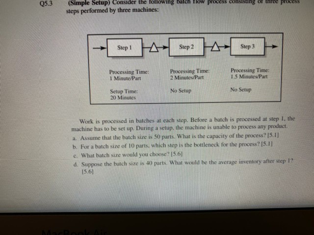please solve the question Q5.3 ung or (Simple