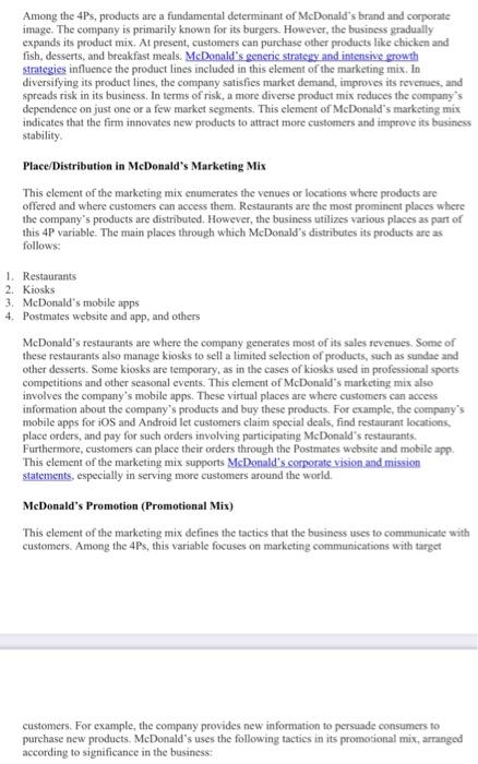 Question is ( MC Donald case - SWOT Analysis)