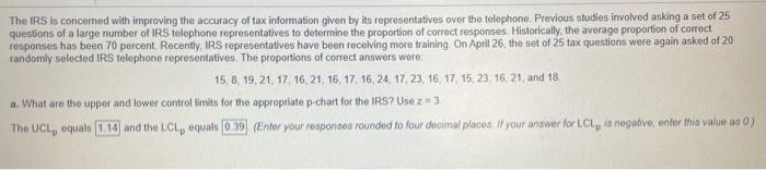 note: answers on screen are not correct The IRS