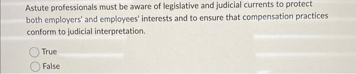 true or false The two standards of discrimination