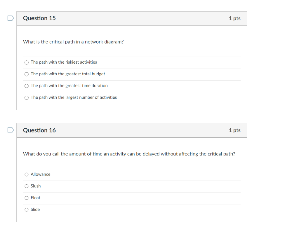 Solve What is the critical path in a network