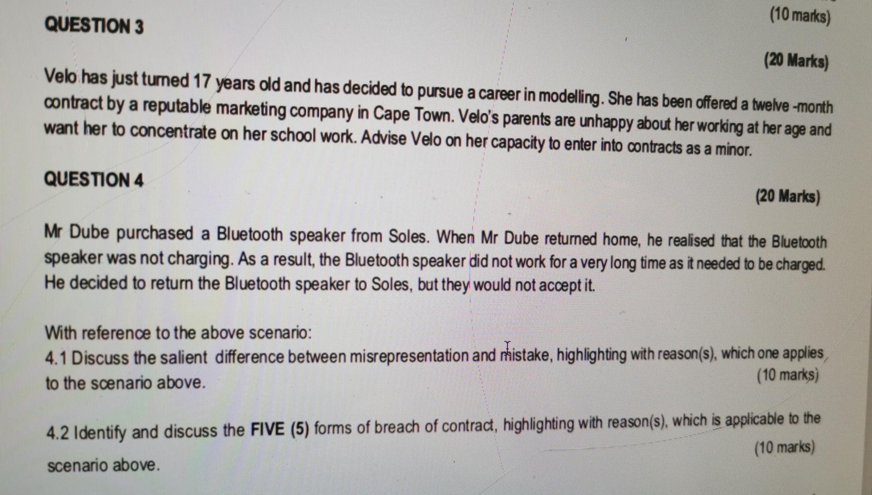 This is Business law it's due in 30 munites plz