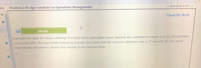 ons Problem 2-39 Algo (Analytics in Operations