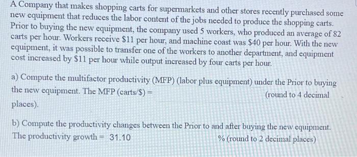 A Company that makes shopping carts for