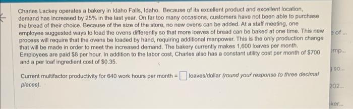 Charles Lackey operates a bakery in Idaho Falls,