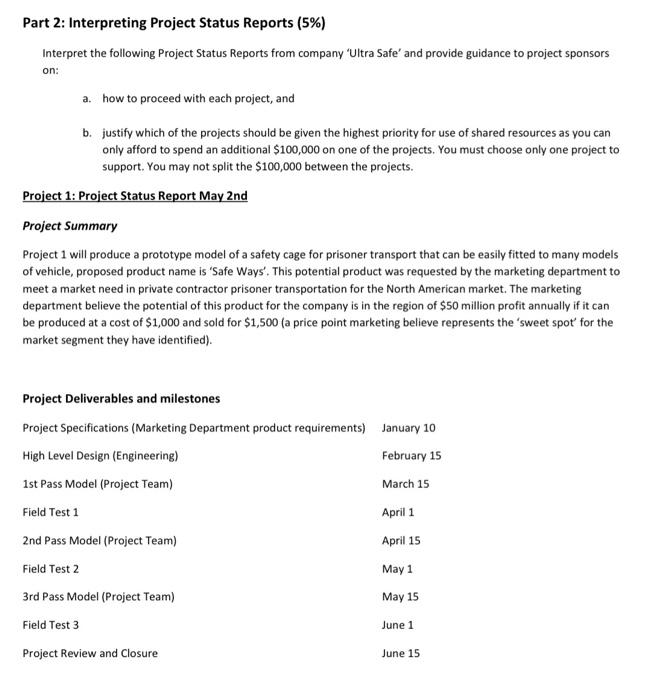 You will examine scenarios regarding specific