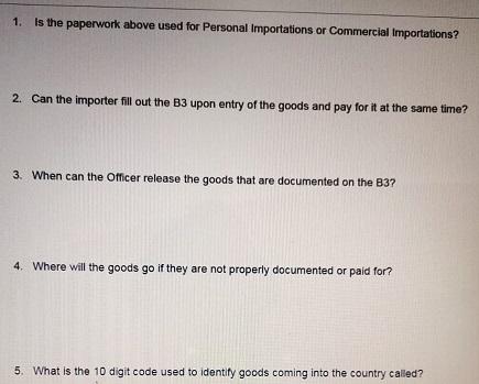 Section 1 Commercial B3 /20 Fill out a B3 using