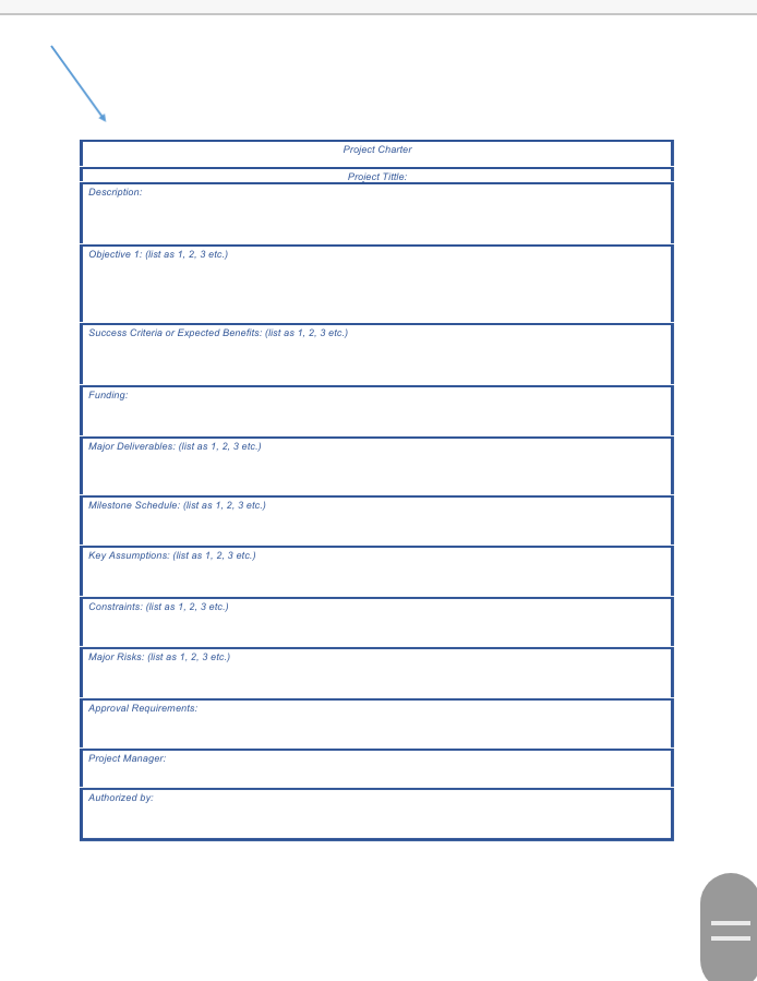 = Project Management Project Charter