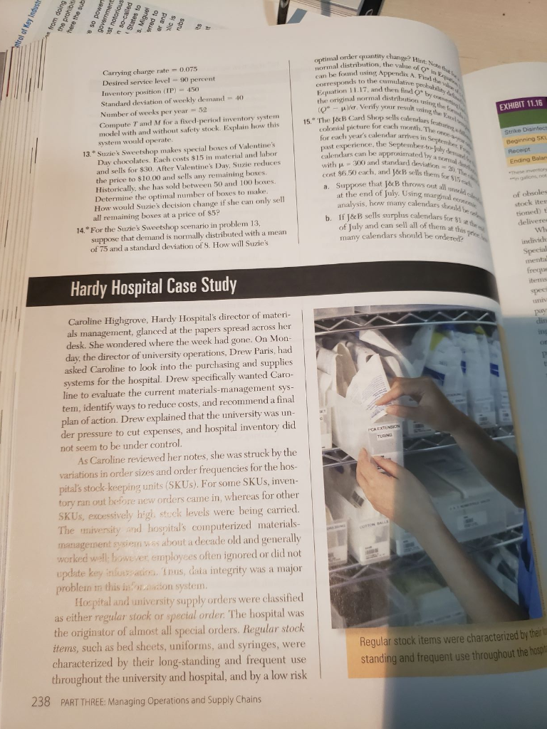 2. What is the EOQ and reorder point with safety