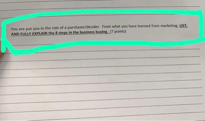 You are put you in the role of a