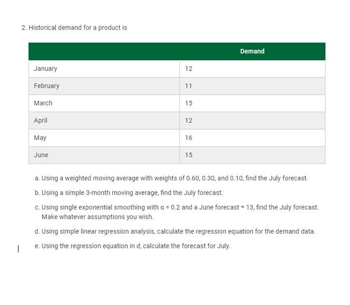 show work and formulas in excel please 2.