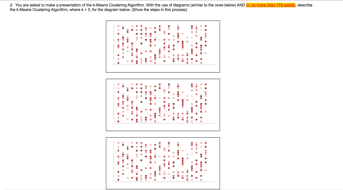 2. You are asked to make a presentation of the