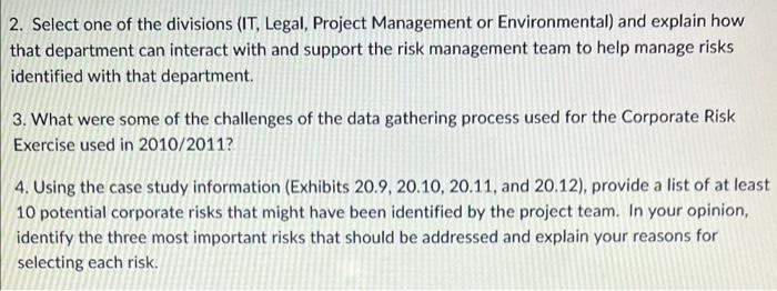 2. Select one of the divisions (IT, Legal,