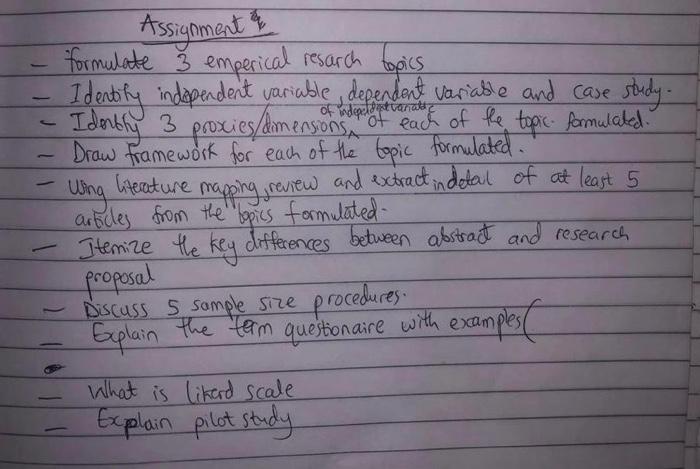 formulate 3 emperical research topic identify