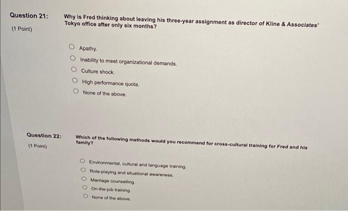 Training Programs Fred Baley gazed out the window