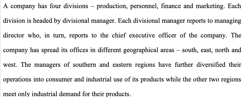 Draw the organization chart of this company. What