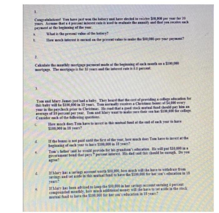 3? 1 Congratulations! You have just won the