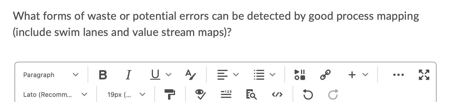 What forms of waste or potential errors can be
