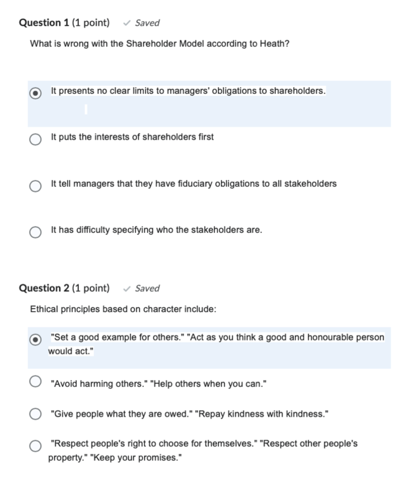 Hi, my answers are mainly wrong, and there's no