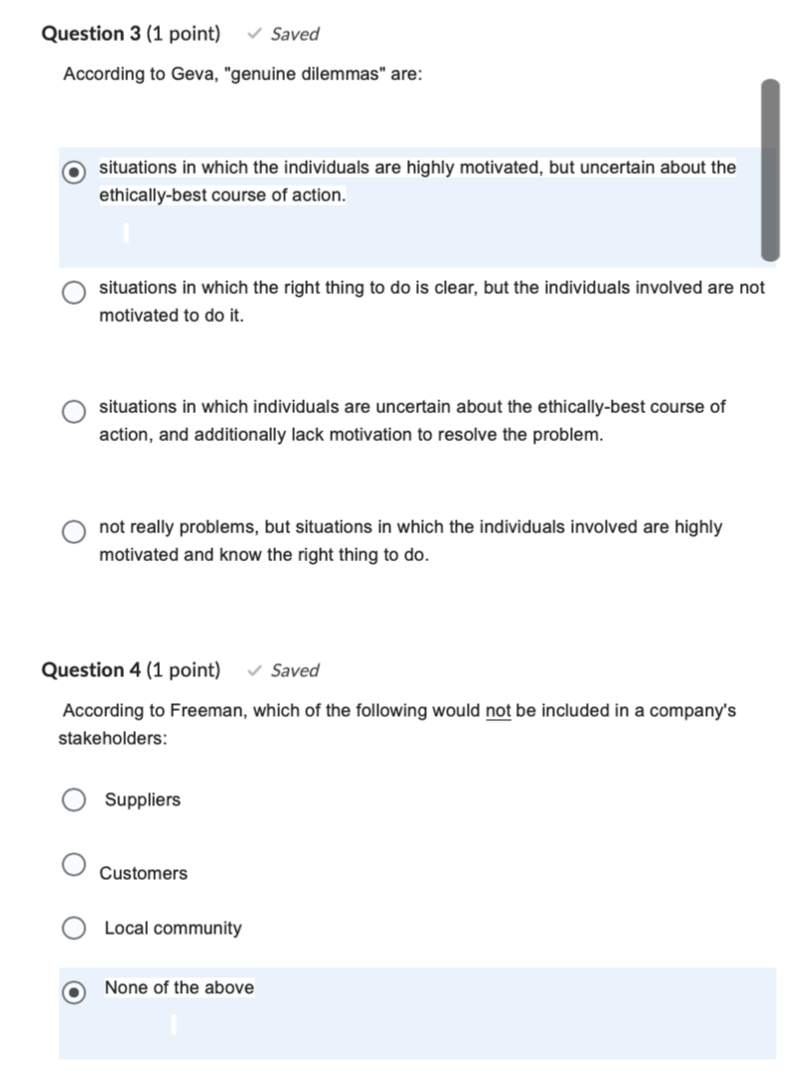 Hi, my answers are mainly wrong, and there's no