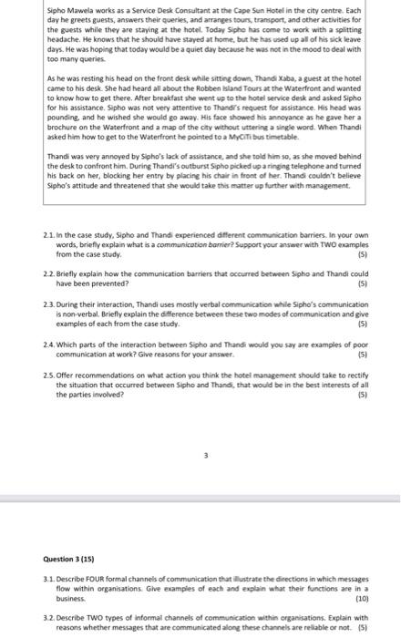 Sipho Mawela works as a Service Desk Consultant