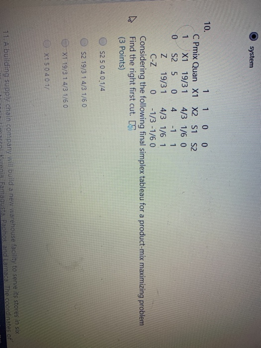 system 1 1 10. 1 0 0 C Pmix Quan X1 X2 S1 S2 X1