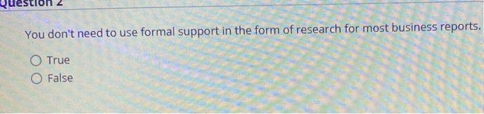 Please answer true or false for the following :