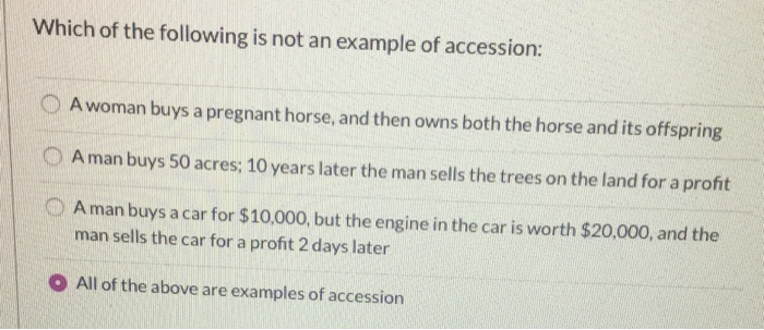 Which of the following is not an example of