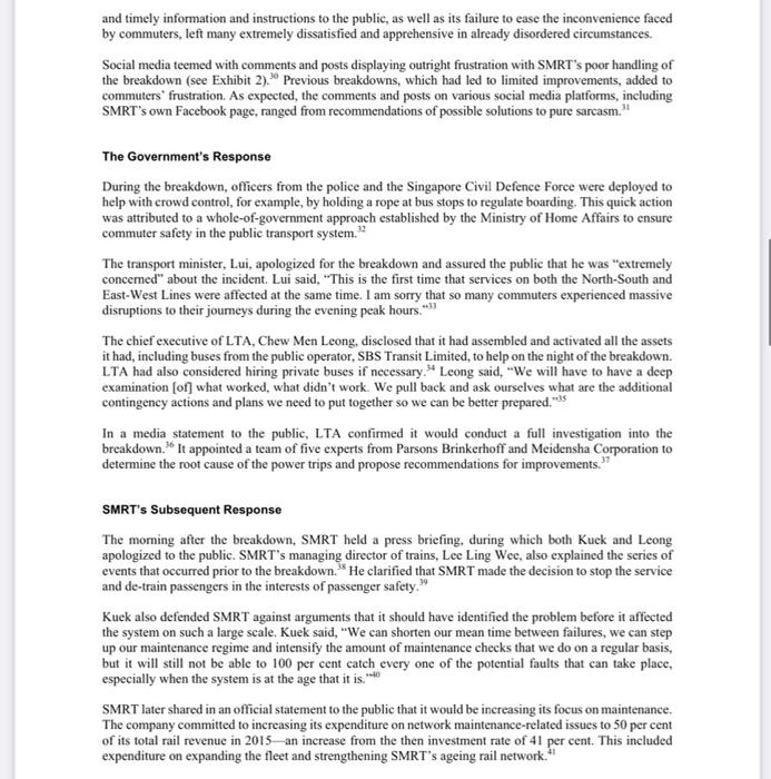 1. What SMRT did do wrong? Recourses and how they