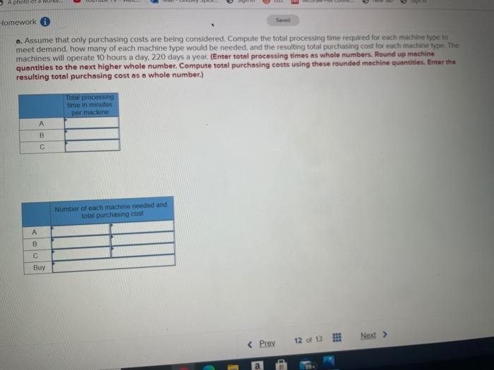 Help Sove SE Problem 5-11 (Algo) 12 Amanager must